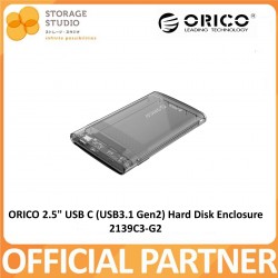 ORICO 2.5" USB C (USB3.1 Gen2) Hard Disk Enclosure, P/No: 2139C3-G2. Singapore Local Warranty 1 Year **ORICO OFFICIAL PARTNER**